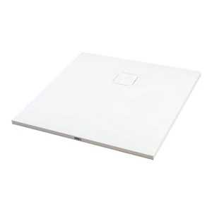 Cagliari White 80x80x2,6 cm Kwadratowy brodzik SMC z syfonem