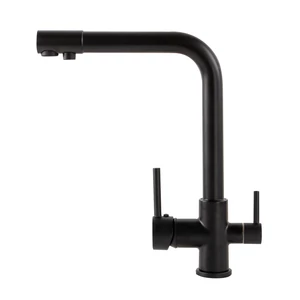 Portland Black Bateria kuchenna 3-drożna do filtra wody