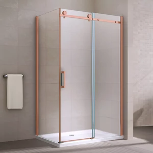 Milano Duo Rose Gold kabina prysznicowa 80x120, 195cm, 8mm