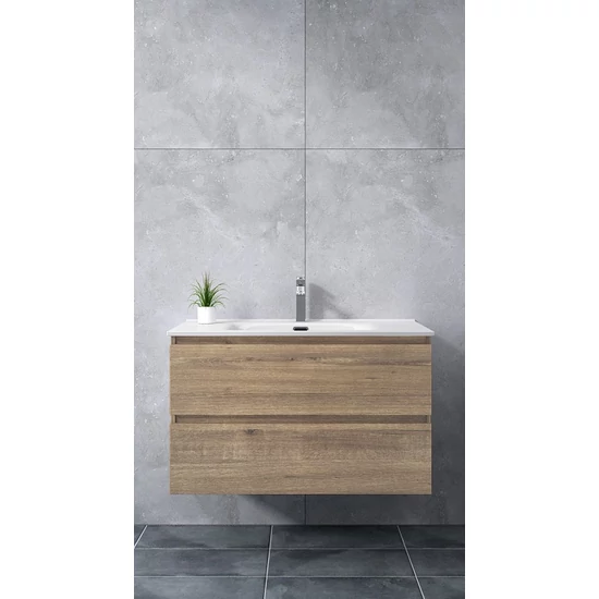 Catania Sonoma Szafka łazienkowa z umywalką 60cm