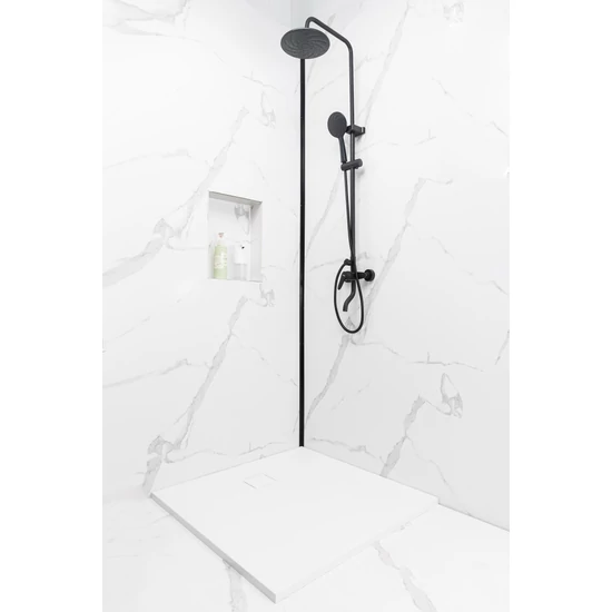 Cagliari White 90x90x2,6 cm Kwadratowy brodzik SMC