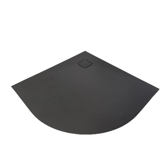 Cagliari Black 80x80x2,6 cm Półokrągły brodzik SMC