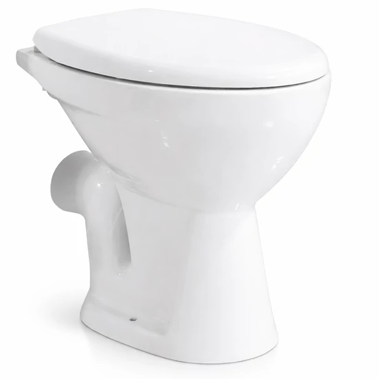 CORI || Miska WC z głębokim spłukiwaniem, ceramika, biały, odpływ poziomy