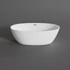 OVAL wanna wolnostojąca, biała, 155x80x58 cm