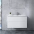 Catania White Szafka łazienkowa z umywalką 90cm