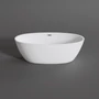 Obraz 1/4 -OVAL wanna wolnostojąca, biała, 155x80x58 cm