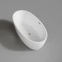 Obraz 2/4 -OVAL wanna wolnostojąca, biała, 155x80x58 cm