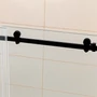 Obraz 2/4 -Milano Black toló drzwi prysznicowe przesuwne, 120x195cm, 8mm