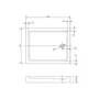 Obraz 10/11 -Almagro 80x120x13,5 cm Kwadratowy lub prostokątny brodzik akrylowy z syfonem