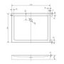 Obraz 2/3 -Almagro 90x120x13,5 cm Kwadratowy lub prostokątny brodzik akrylowy