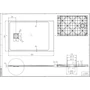 Obraz 11/12 -Cagliari Black 80x120x2,6 cm Kwadratowy brodzik SMC z syfonem