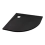Obraz 2/11 -Cagliari Black 80x80x2,6 cm Półokrągły brodzik SMC z syfonem