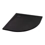 Obraz 1/11 -Cagliari Black 80x80x2,6 cm Półokrągły brodzik SMC z syfonem