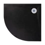 Obraz 4/11 -Cagliari Black 80x80x2,6 cm Półokrągły brodzik SMC z syfonem