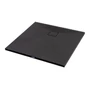 Obraz 1/11 -Cagliari Black 80x80x2,6 cm Kwadratowy brodzik SMC z syfonem