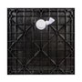 Obraz 6/11 -Cagliari Black 80x80x2,6 cm Kwadratowy brodzik SMC z syfonem