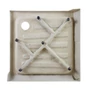 Obraz 5/11 -Almagro 80x80x13,5 cm Kwadratowy brodzik akrylowy z syfonem
