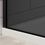 Obraz 4/5 -Walk-in Black ścianka prysznicowa, z przydymionym szkłem 80, 200cm, 8mm