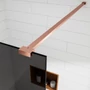 Obraz 2/5 -Walk-in Rose Gold ścianka prysznicowa, z przydymionym szkłem 80, 200cm, 8mm