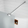 Obraz 2/5 -Walk-in Chrome ścianka prysznicowa, ze szkłem matowym, trawionym kwasem 50, 200cm, 8mm