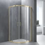 Obraz 1/7 -Murcia Gold półokrągła kabina prysznicowa 80x80, 190cm, 6mm NANO