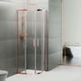 Obraz 4/7 -Murcia Rose Gold półokrągła kabina prysznicowa 80x80, 190cm, 6mm NANO