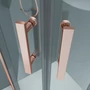 Obraz 3/7 -Murcia Rose Gold półokrągła kabina prysznicowa 80x80, 190cm, 6mm NANO