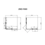 Obraz 2/2 -Belver Duo kabina prysznicowa 100x100, 195cm, 6mm, model dwudrzwiowy