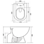 Obraz 3/3 -EUROPA || Miska WC z głębokim spłukiwaniem, ceramika, biały, odpływ pionowy