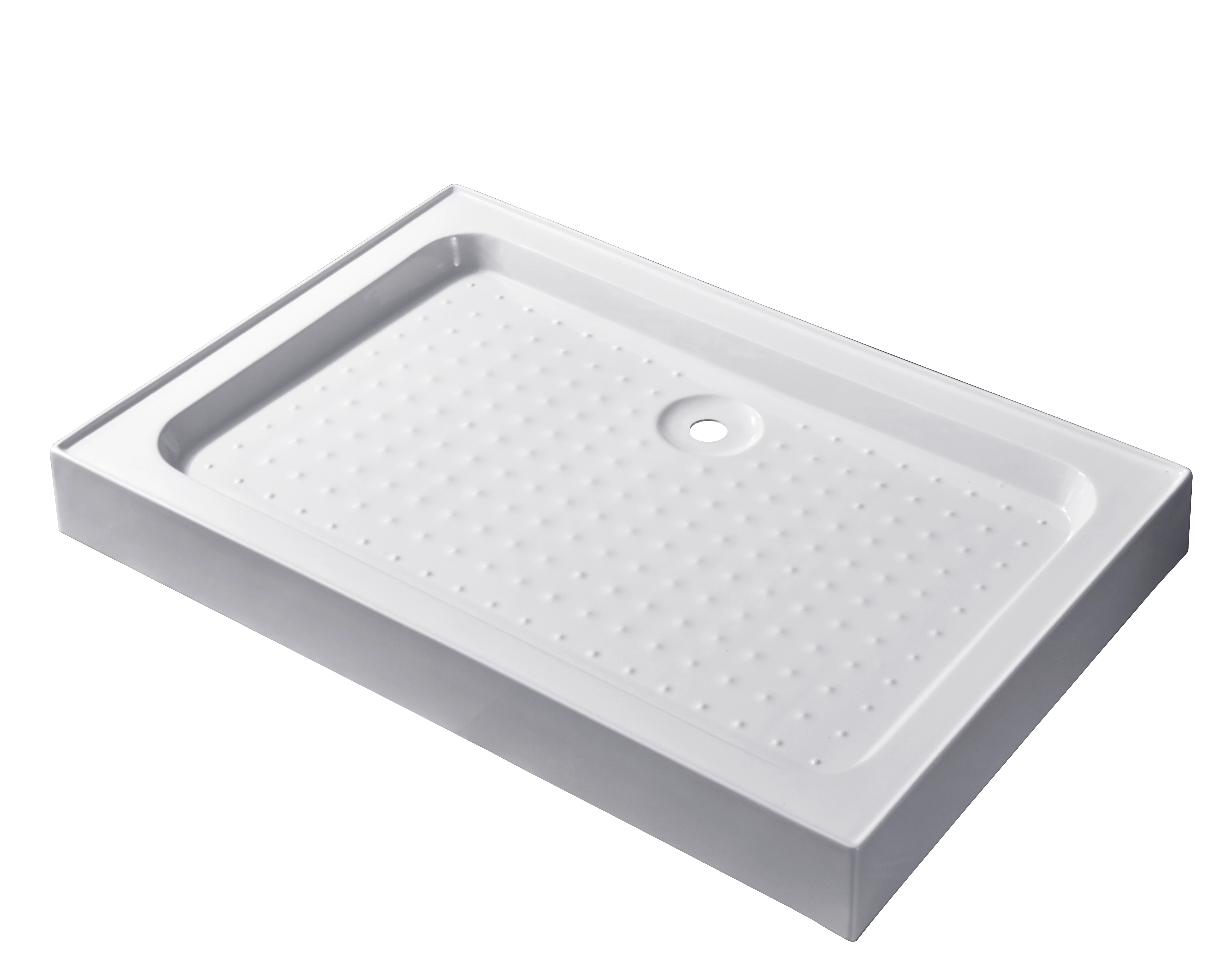 Almagro 80x100x13,5 cm Kwadratowy lub prostokątny brodzik akrylowy