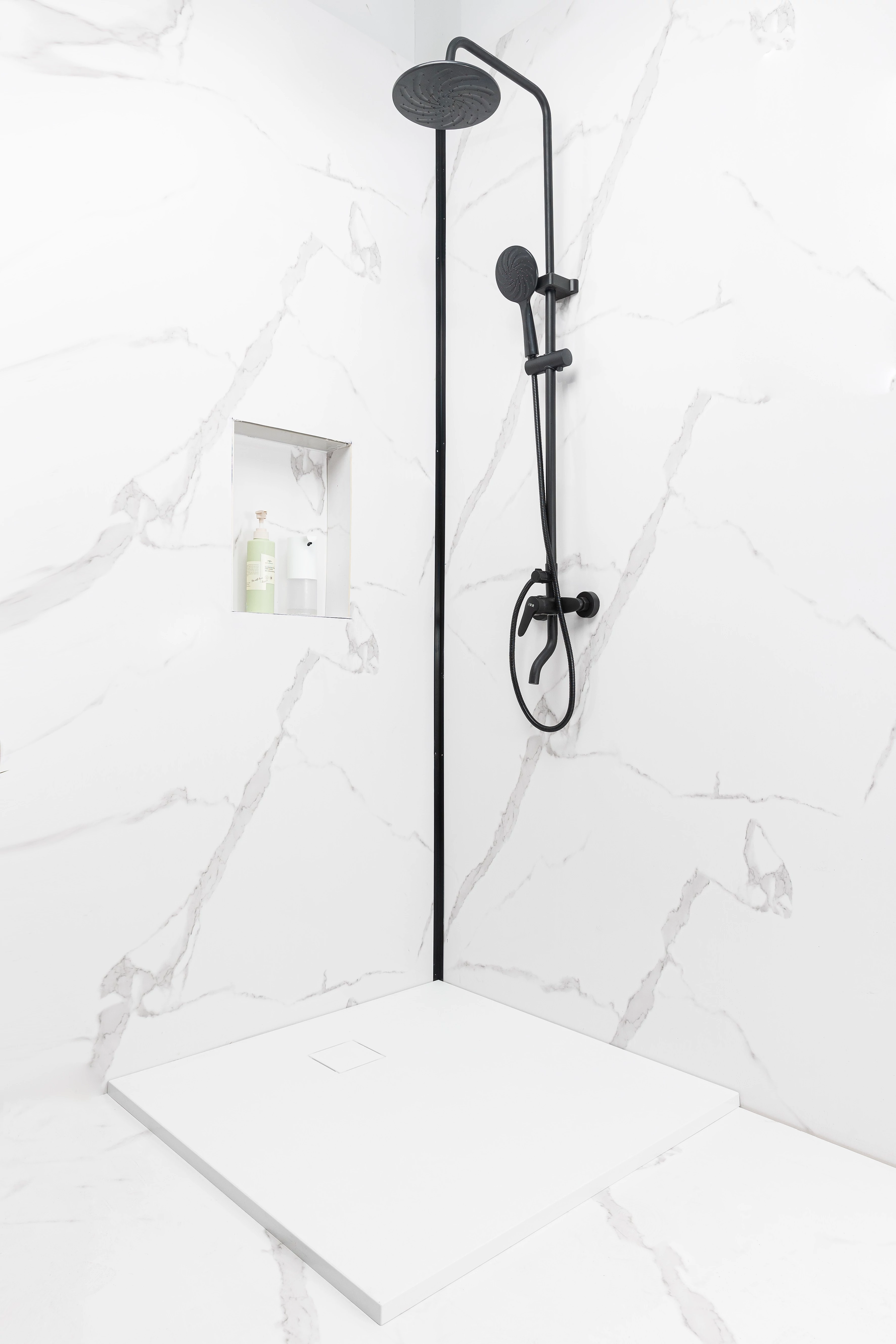Cagliari White 90x90x2,6 cm Kwadratowy brodzik SMC