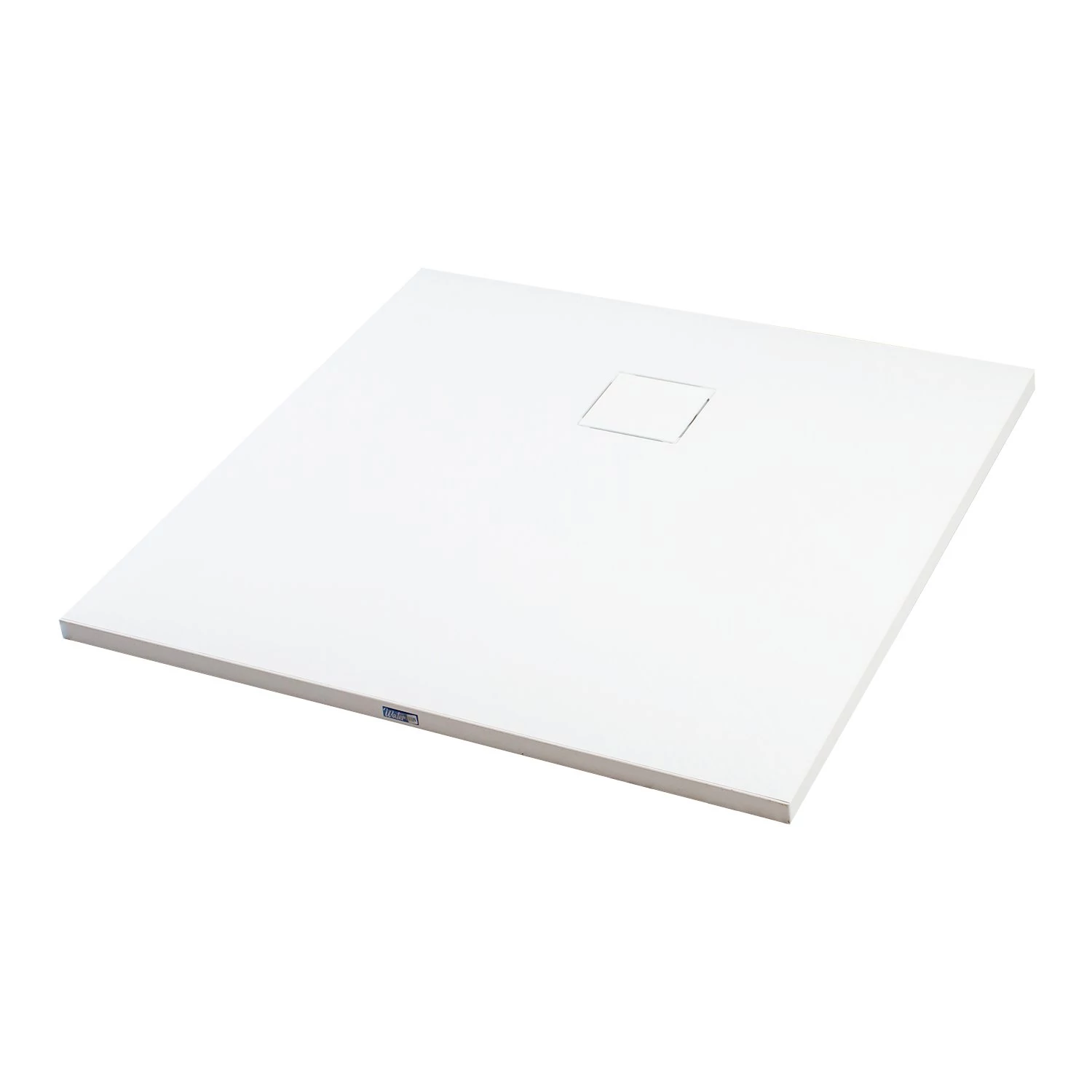Cagliari White 80x80x2,6 cm Kwadratowy brodzik SMC z syfonem
