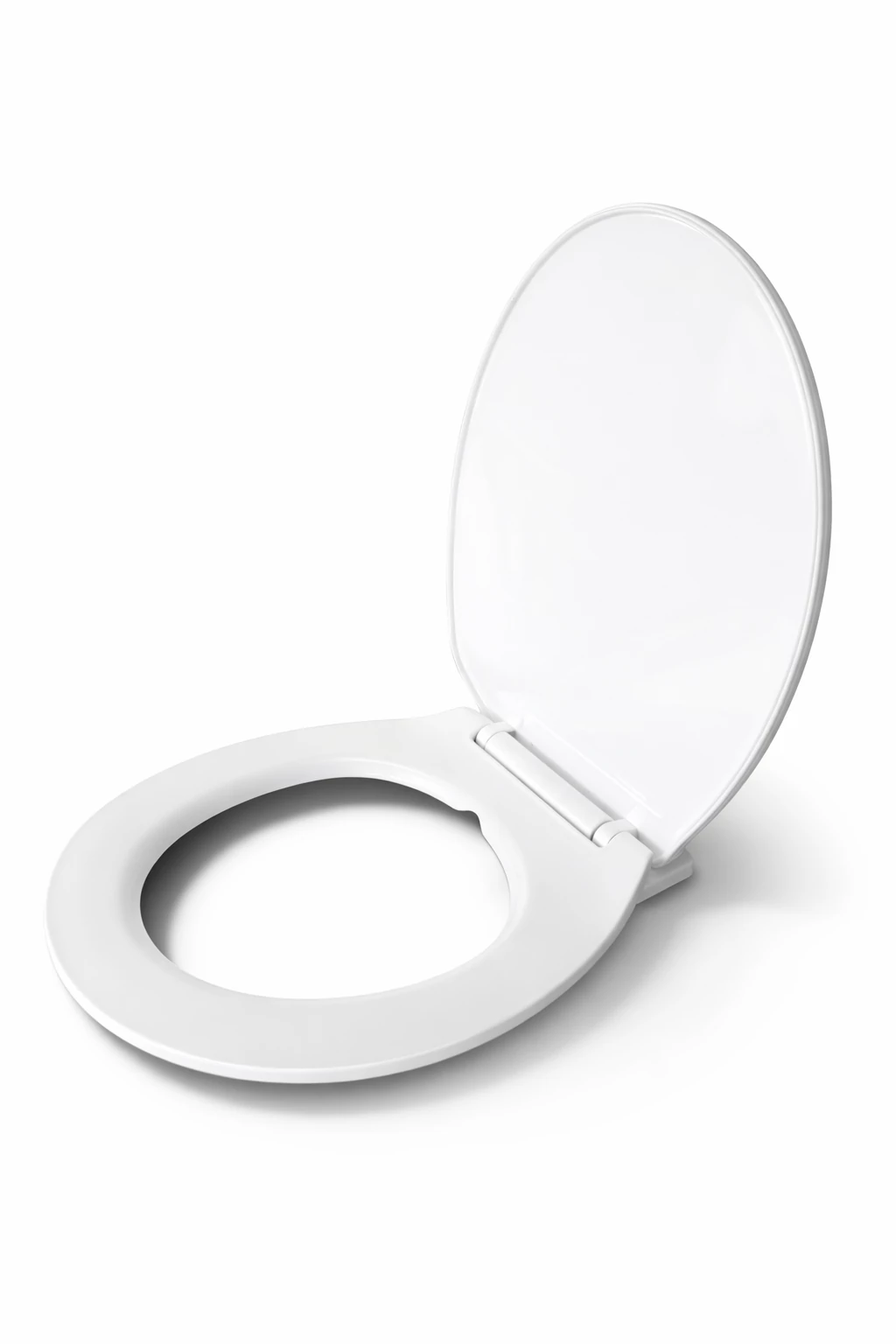 Deska sedesowa SOFTY, wolnoopadająca (soft close), biała, plastikowa, z systemem cichego zamykania